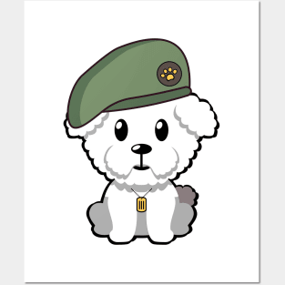 Green Beret furry dog Posters and Art